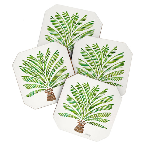 Cat Coquillette Bali Palm Tree Coaster Set
