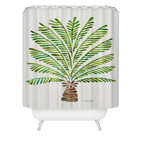 Cat Coquillette Bali Palm Tree Shower Curtain
