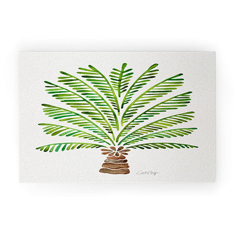 Cat Coquillette Bali Palm Tree Welcome Mat