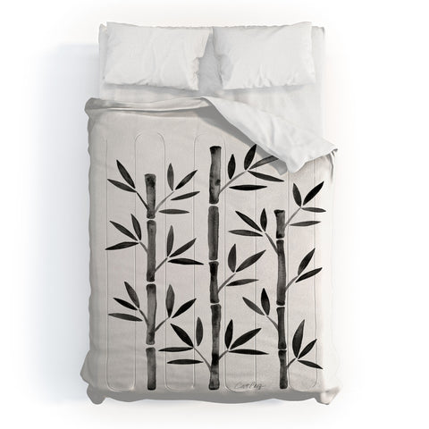 Cat Coquillette Black Bamboo Comforter