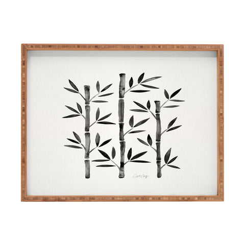 Cat Coquillette Black Bamboo Rectangular Tray