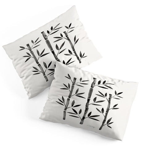 Cat Coquillette Black Bamboo Pillow Shams