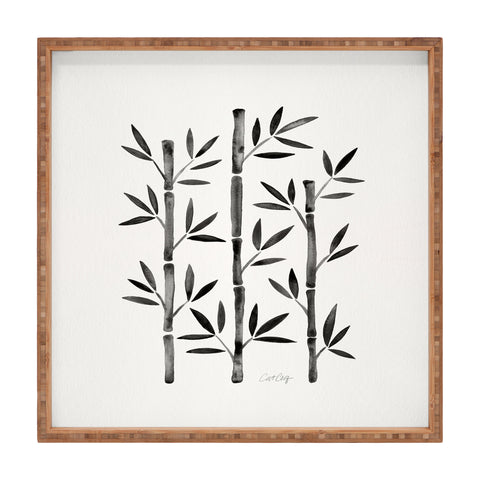 Cat Coquillette Black Bamboo Square Tray