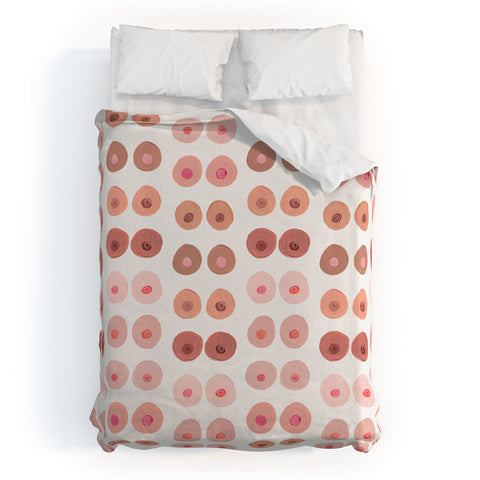 Cat Coquillette Boobs Duvet Cover