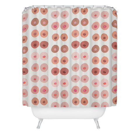 Cat Coquillette Boobs Shower Curtain