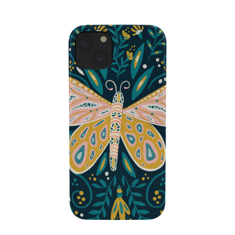 Cat Coquillette Butterfly Symmetry Teal Palet Phone Case