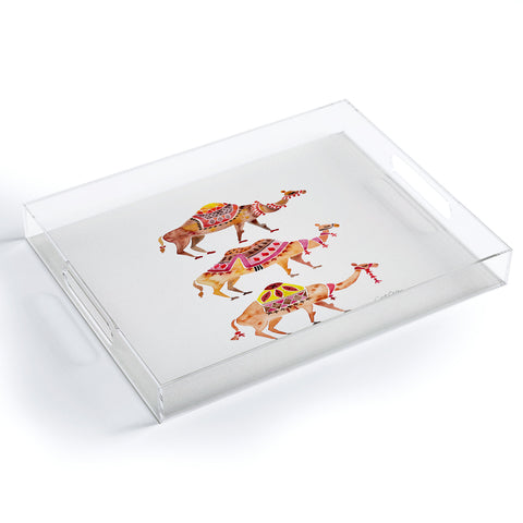 Cat Coquillette Camel Train Acrylic Tray
