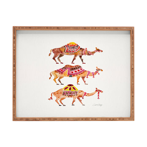 Cat Coquillette Camel Train Rectangular Tray