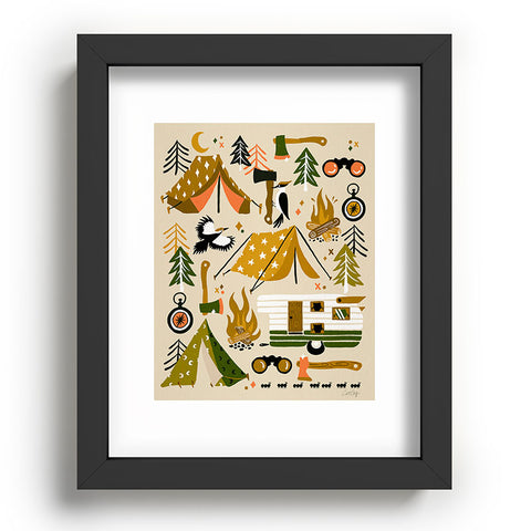 Cat Coquillette Camping Kit Olive Palette Recessed Framing Rectangle