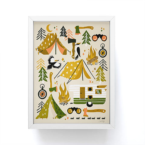 Cat Coquillette Camping Kit Olive Palette Framed Mini Art Print