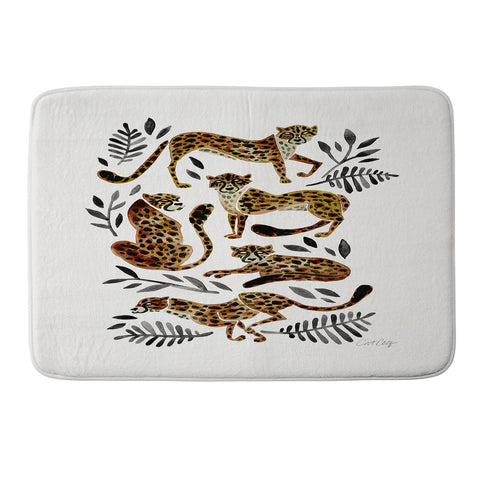 Cat Coquillette Cheetah Collection Memory Foam Bath Mat