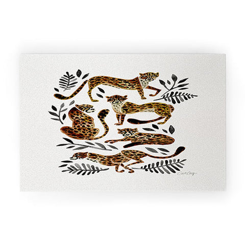 Cat Coquillette Cheetah Collection Welcome Mat