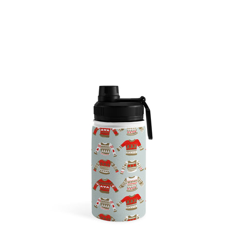 Cat Coquillette Christmas Sweaters Vintage Gold Water Bottle