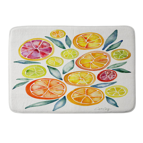 Cat Coquillette Citrus Slices Memory Foam Bath Mat