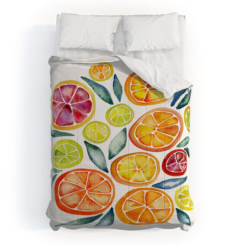 Cat Coquillette Citrus Slices Comforter