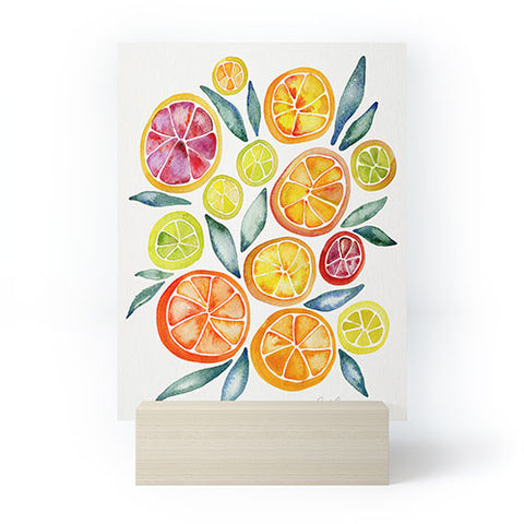 Cat Coquillette Citrus Slices Mini Art Print