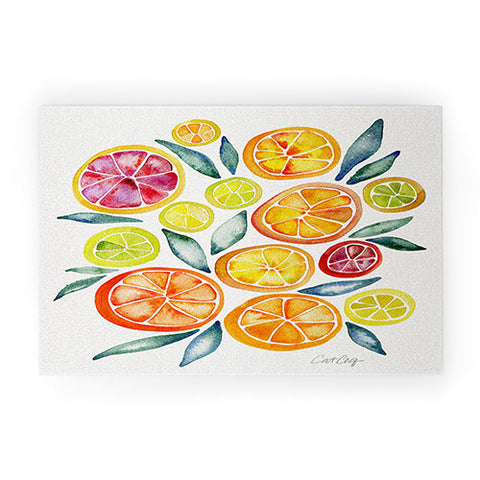 Cat Coquillette Citrus Slices Welcome Mat