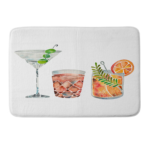 Cat Coquillette Classic Cocktails 1960s Memory Foam Bath Mat