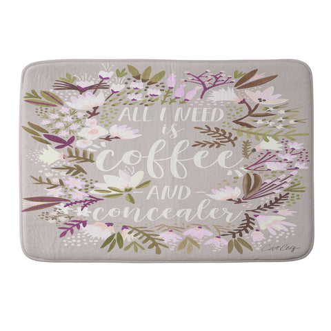 Cat Coquillette Coffee Plus Concealer Memory Foam Bath Mat
