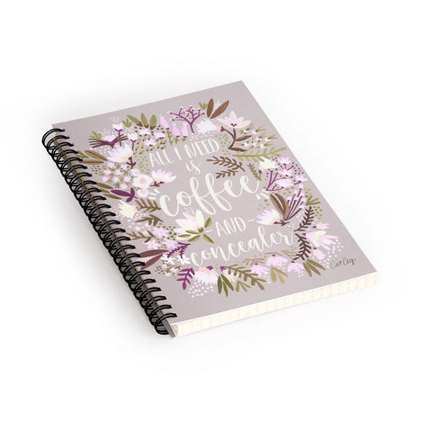 Cat Coquillette Coffee Plus Concealer Spiral Notebook