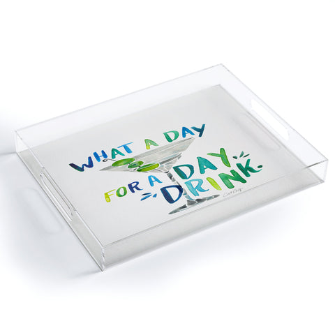 Cat Coquillette Day Drink Acrylic Tray