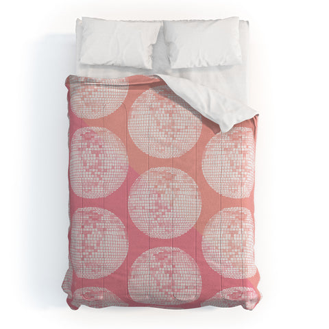 Cat Coquillette Disco Ball Blush Comforter