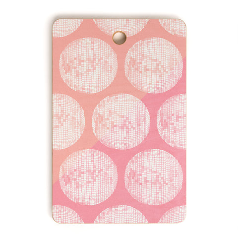 Cat Coquillette Disco Ball Blush Cutting Board Rectangle
