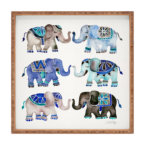 Cat Coquillette Elephant Collection Square Tray