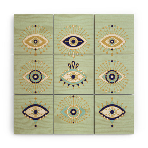 Cat Coquillette Evil Eye Collection Wood Wall Mural