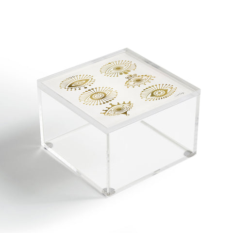 Cat Coquillette Evil Eyes Gold Acrylic Box