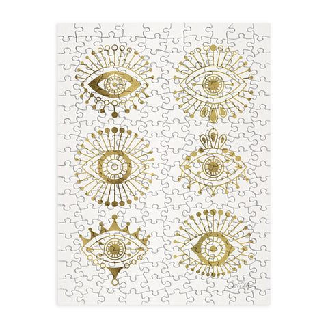 Cat Coquillette Evil Eyes Gold Puzzle