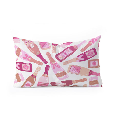 Cat Coquillette French Champagne Collection Pink Oblong Throw Pillow