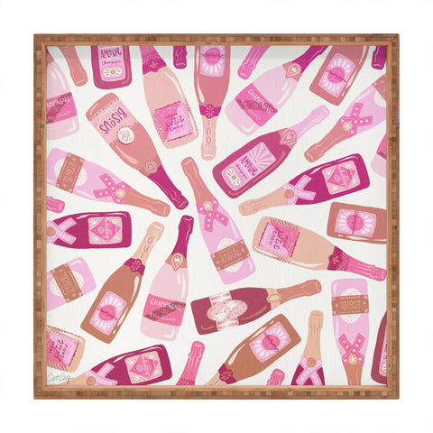 Cat Coquillette French Champagne Collection Pink Square Tray
