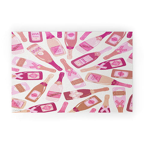 Cat Coquillette French Champagne Collection Pink Welcome Mat