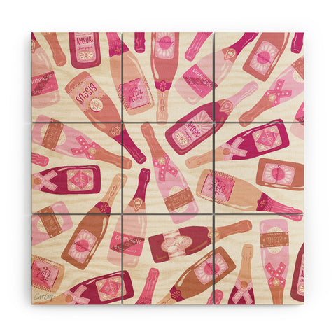 Cat Coquillette French Champagne Collection Pink Wood Wall Mural