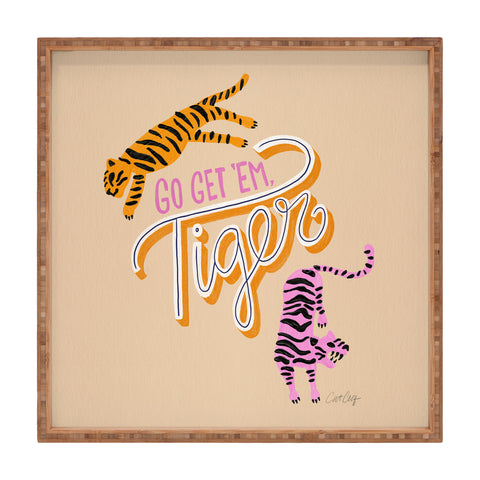 Cat Coquillette Go Get Em Tiger Melon Square Tray