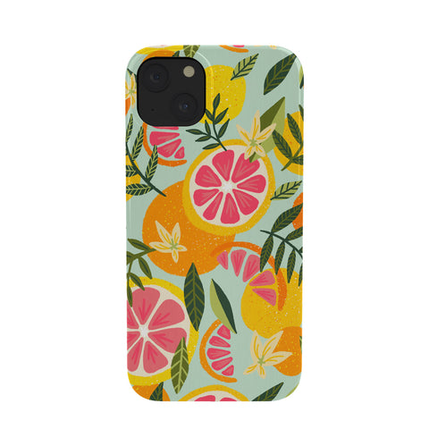 Cat Coquillette Grapefruit Blooms Mint Palette Phone Case