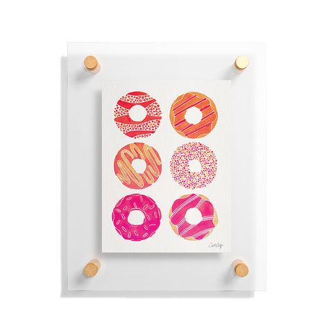 Cat Coquillette Half Dozen Pink Donuts Floating Acrylic Print