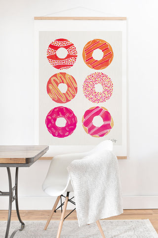 Cat Coquillette Half Dozen Pink Donuts Art Print And Hanger