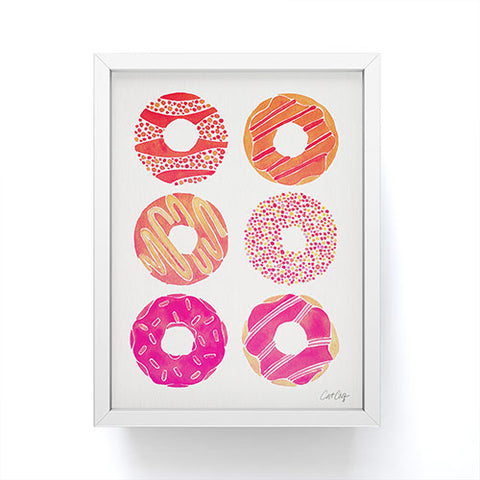 Cat Coquillette Half Dozen Pink Donuts Framed Mini Art Print