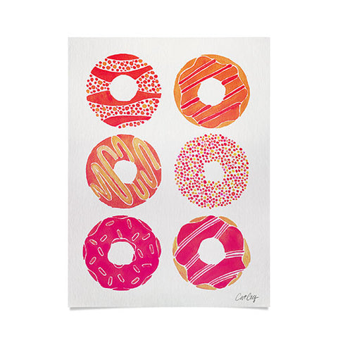 Cat Coquillette Half Dozen Pink Donuts Poster