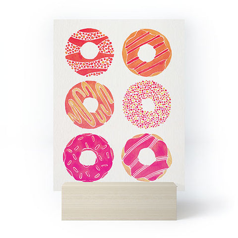 Cat Coquillette Half Dozen Pink Donuts Mini Art Print