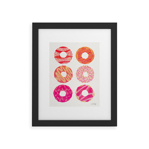 Cat Coquillette Half Dozen Pink Donuts Framed Art Print