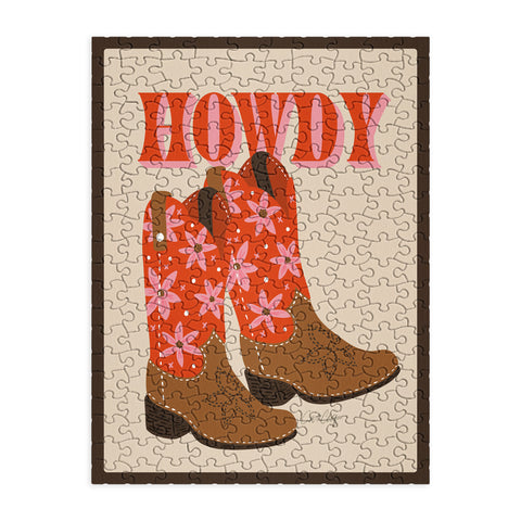 Cat Coquillette Howdy Cowgirl Coral Pink Puzzle