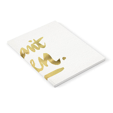 Cat Coquillette I Cant Even Gold Ink Notebook