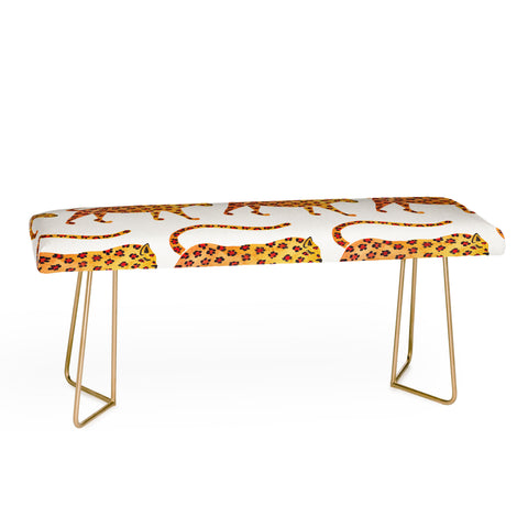 Cat Coquillette Jaguar Pattern Bench