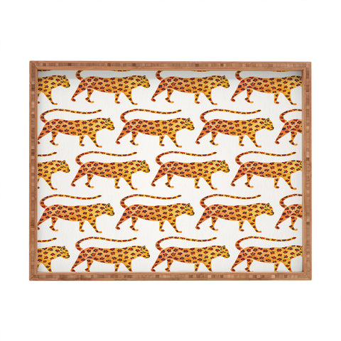 Cat Coquillette Jaguar Pattern Rectangular Tray