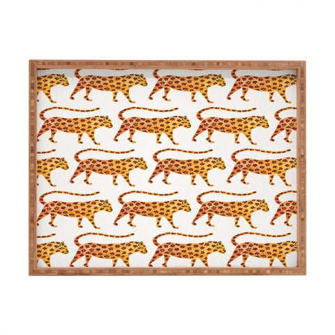 Cat Coquillette Jaguar Pattern Rectangular Tray