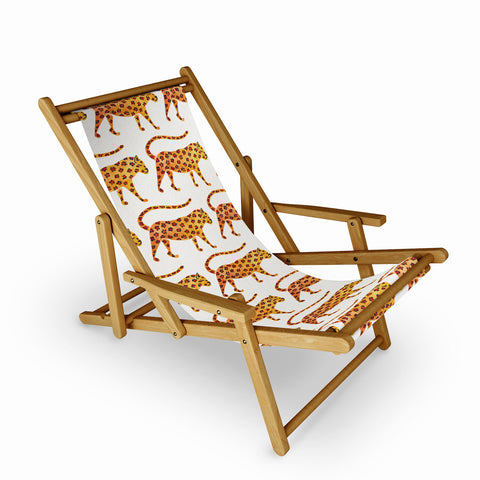 Cat Coquillette Jaguar Pattern Sling Chair
