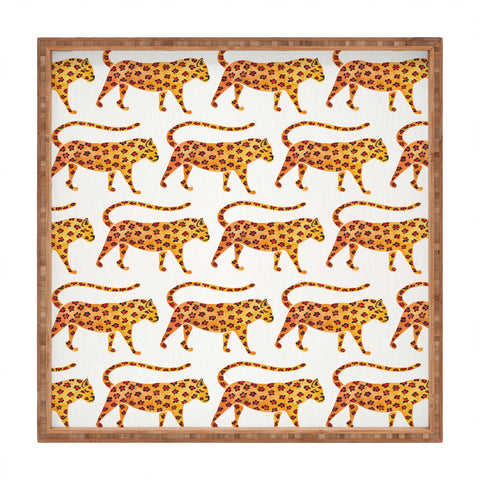 Cat Coquillette Jaguar Pattern Square Tray